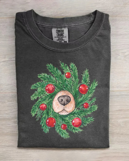 Women's Christmas Printed T-Shirt 2024 F/W Christmas summer t-shirts women's christmas