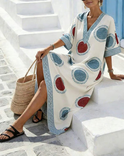 Polka Dot Print Loose Dress