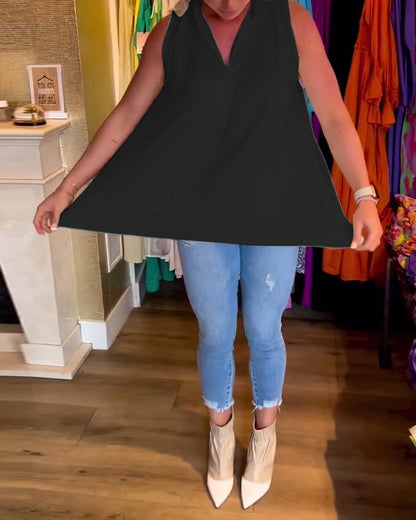 Ermeløse jakkeslag rynket topp