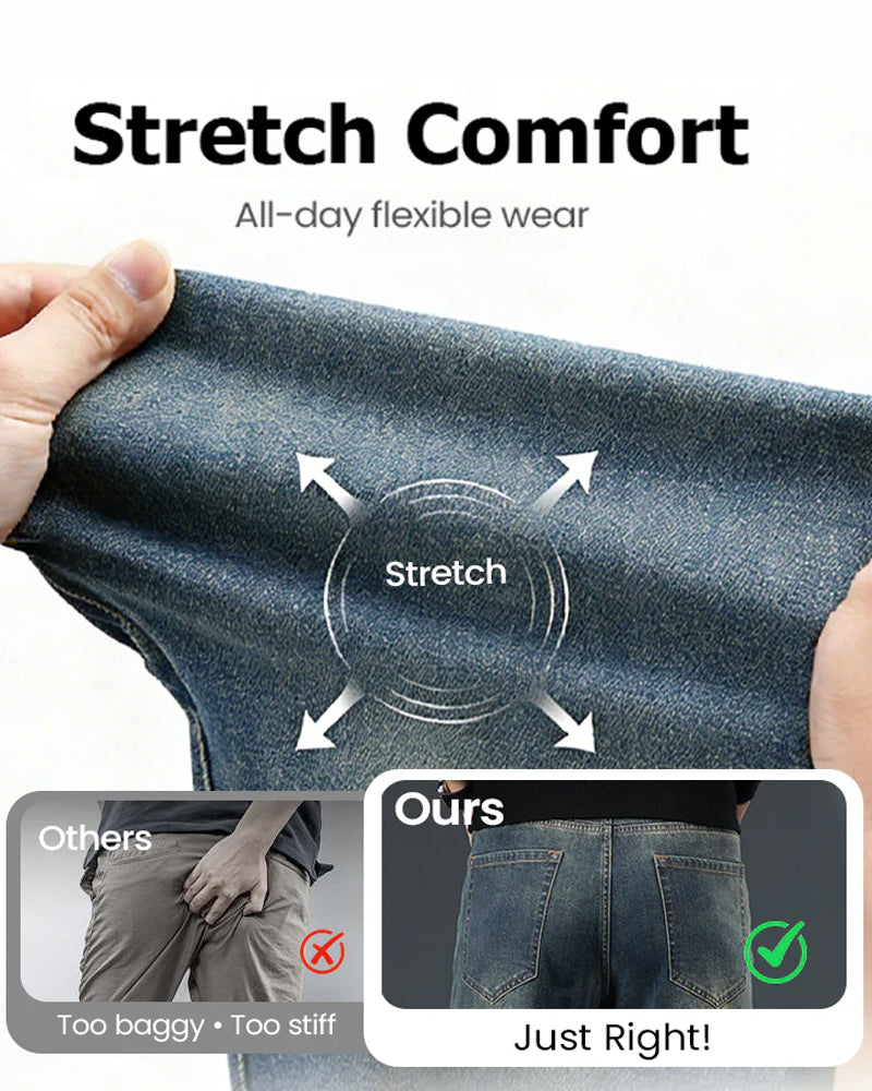 Men's Mid-High Waist Vintage Pants