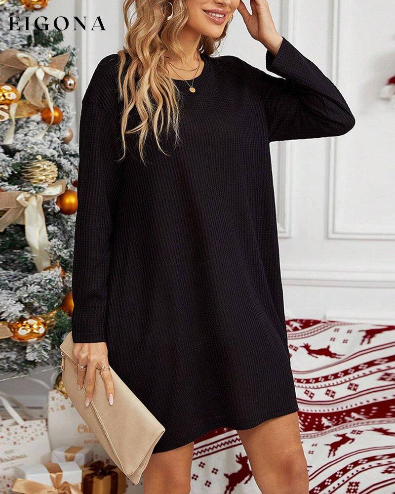 Casual Long Sleeve Pocket Dress 2023 f/w 23BF casual dresses Clothes Dresses