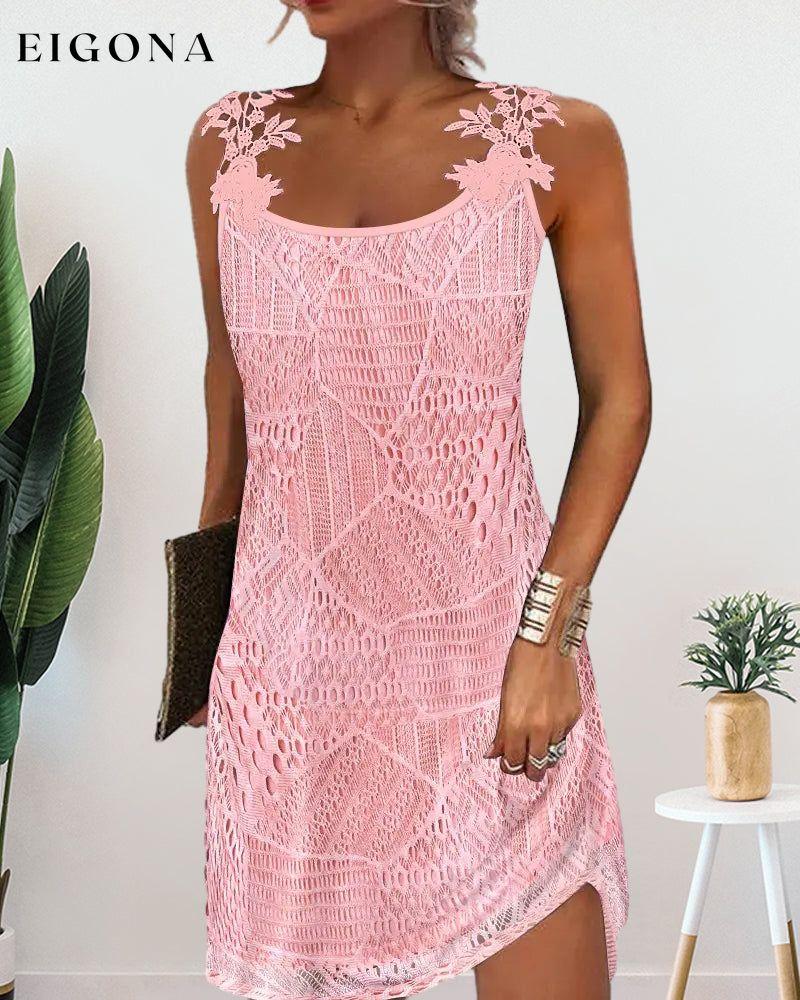 Solid color lace dress Casual Dresses Clothes Dresses SALE Summer