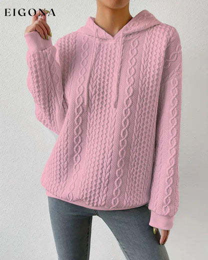 Casual solid color hoodie Pink 2023 F/W 23BF cardigans Clothes discount Hoodies & Sweatshirts Spring Tops/Blouses