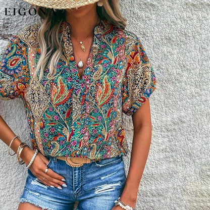 Vintage Ethnic Blouse best Best Sellings clothes Plus Size Sale tops Topseller