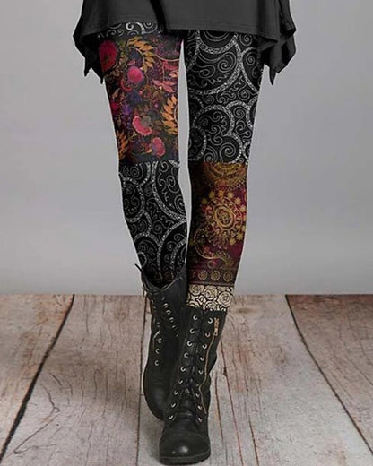 Retro Ethnic Style Leggings 2023 F/W 23BF discount Leggings sale Spring