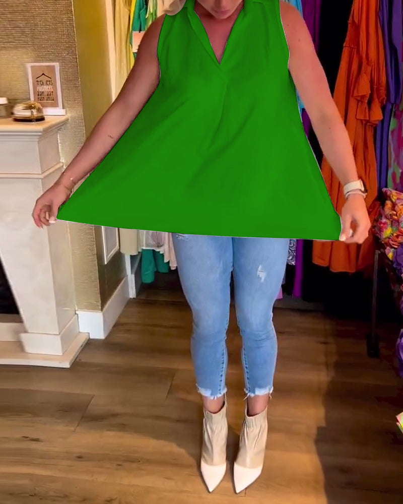 Ermeløse jakkeslag rynket topp