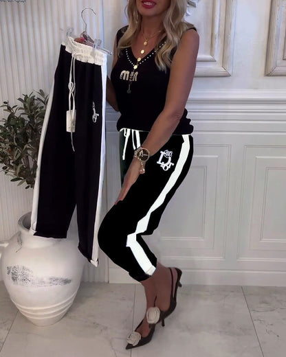 Casual Slim Fit Elastic Drawstring Pants