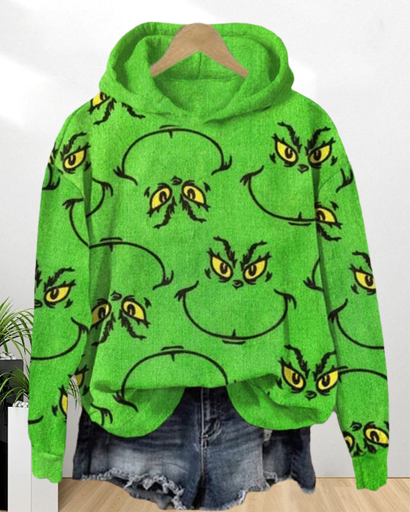 Womens Vintage Christmas Monster Sweatshirt