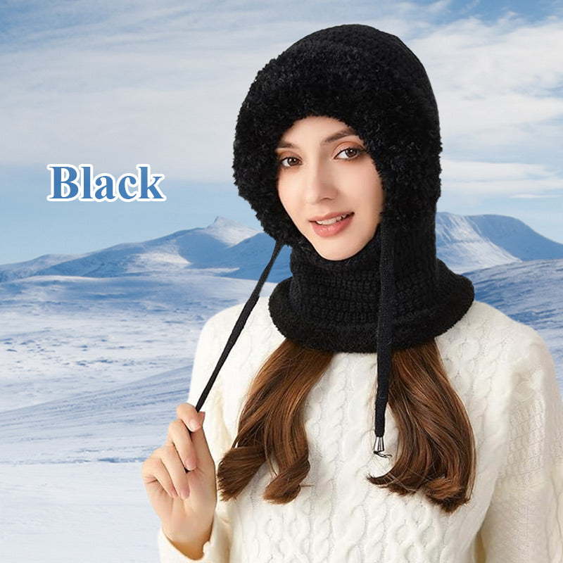 Wind-Resistant Outdoor Hat And Scarf For Women
