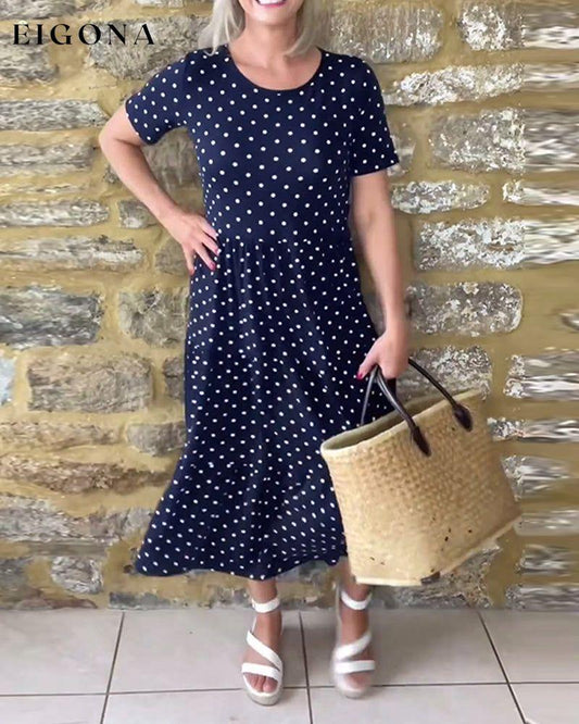 Casual temperament polka dot dress casual dresses summer