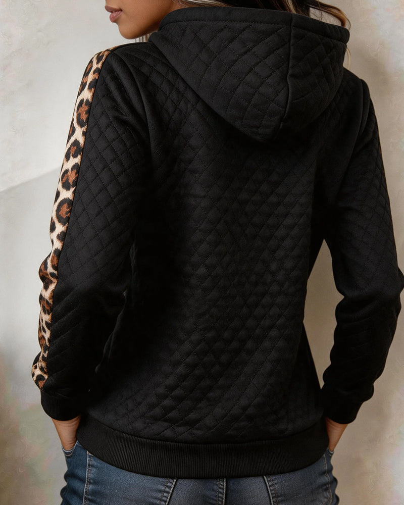 Argyle Leopard Slim Fit Sweatshirt 2024 f/w hoodies & sweatshirts spring
