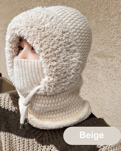 Wind-Resistant Outdoor Hat And Scarf For Women