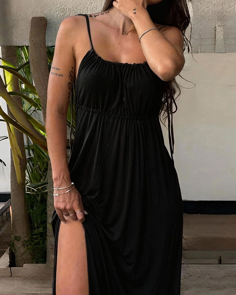 Sexy and Elegant Spaghetti-Strap Dress