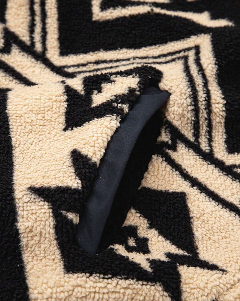 Button-Down Pocket Retro Sweatshirt