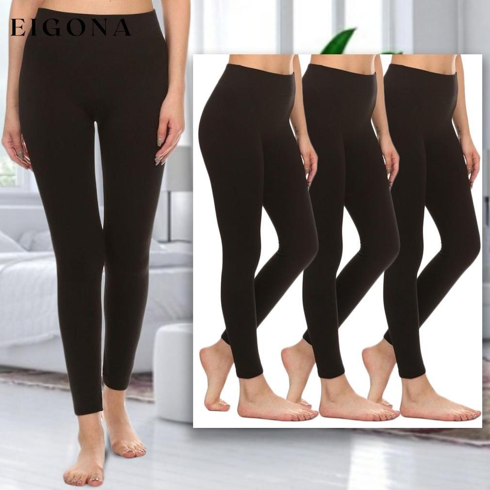 4-Pack: Women's Premium Fleece-Lined Leggings __stock:100 bottoms refund_fee:1200