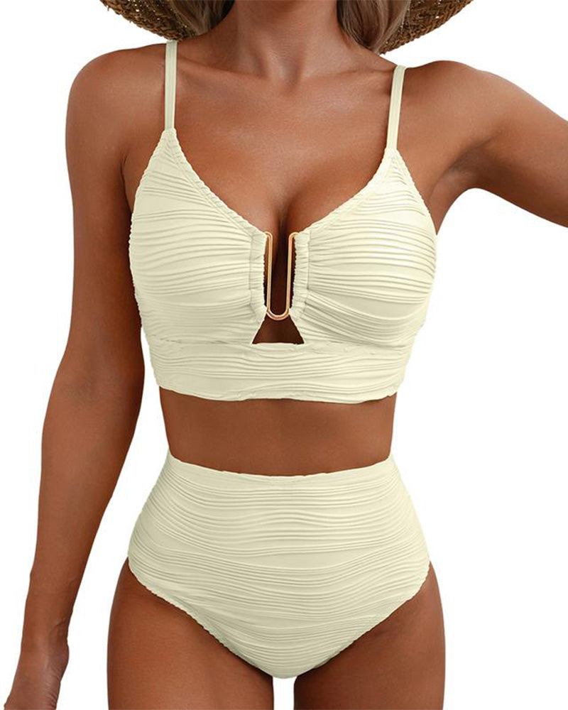 Women's High-Waisted Push-Up Bikini