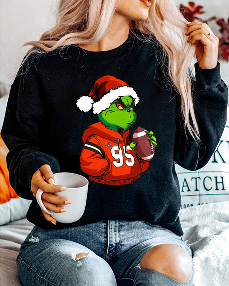 Women's Cleveland Browns Sweatshirt 2024 f/w grinch nfl hoodies & sweatshirts