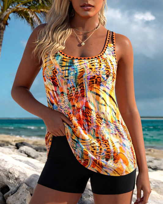 Colorful Leopard Print Tankini 2024 f/w spring summer tankinis