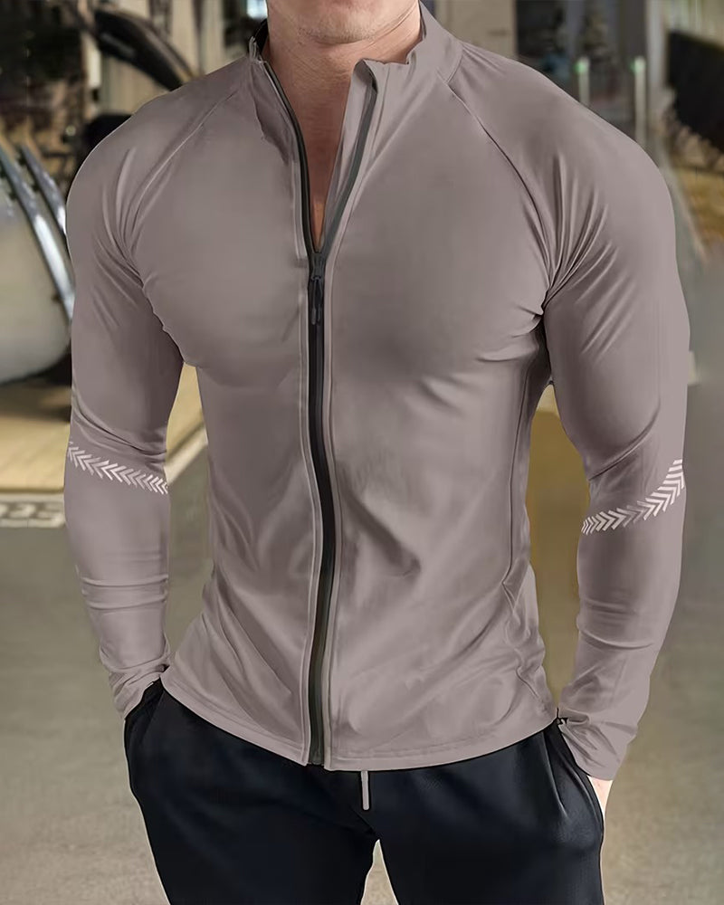 Quick-Dry Zip Long-Sleeve Coats