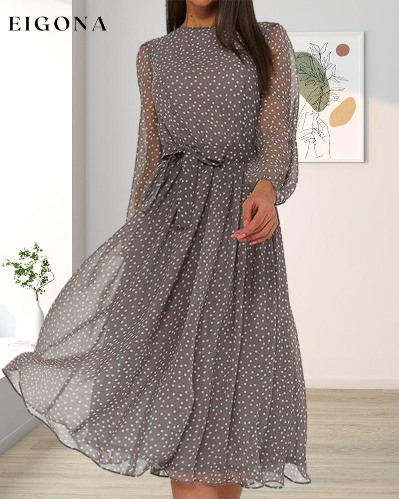Elegant polka dot print dress 23BF casual dresses Clothes Dresses spring summer