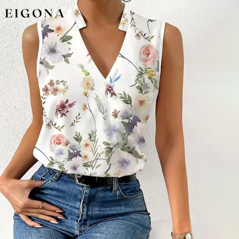 Elegant Floral Tank Top best Best Sellings clothes Plus Size Sale tops Topseller