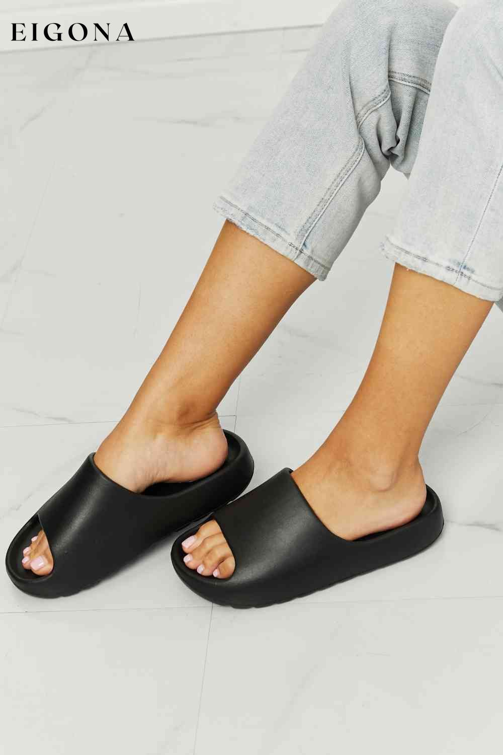 Slides in Black NOOK JOI Ship from USA shoes womens shoes
