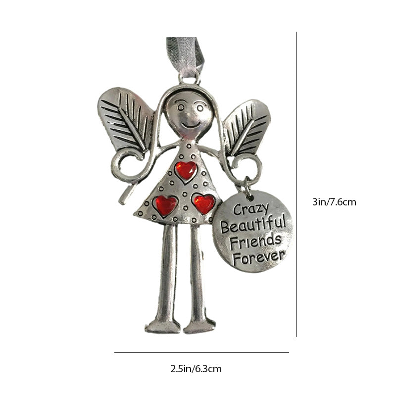 Crazy beautiful friends forever - angel ornament christmas gift ACCESSORIES Christmas