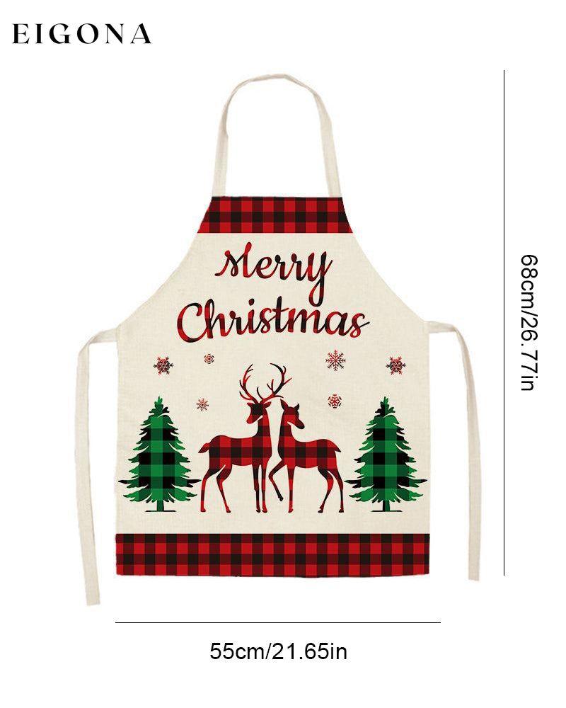 Christmas style halter neck anti-fouling apron 23BF ACCESSORIES christmas Clothes