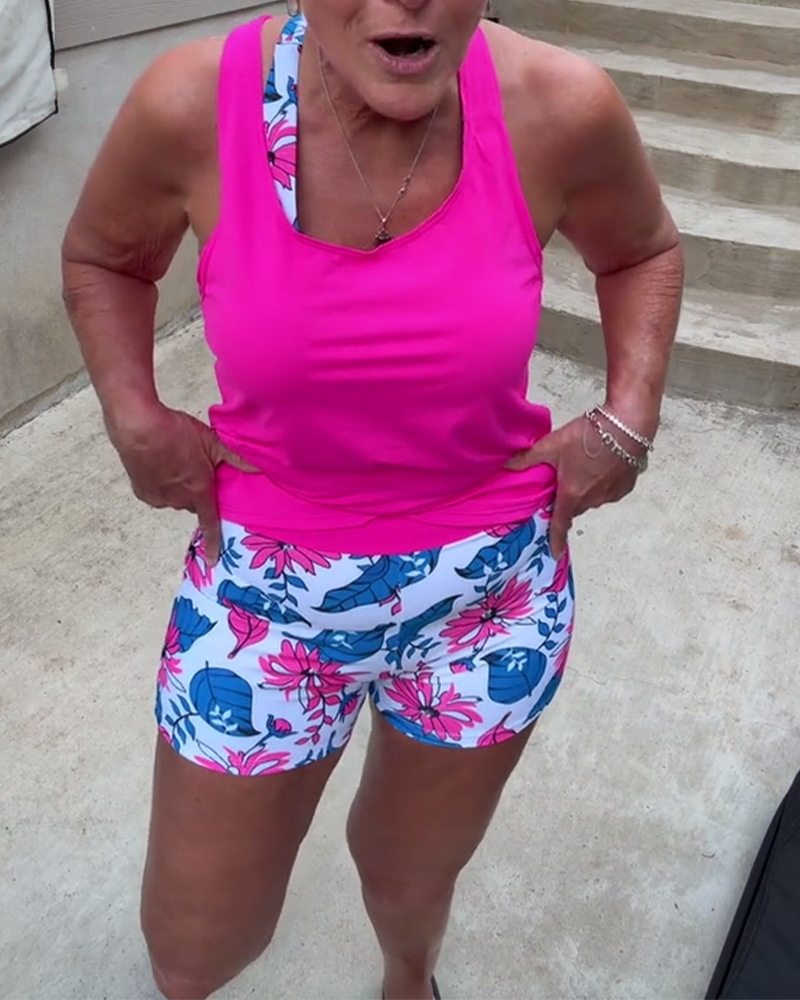 Printed Two-Piece Swimsuit