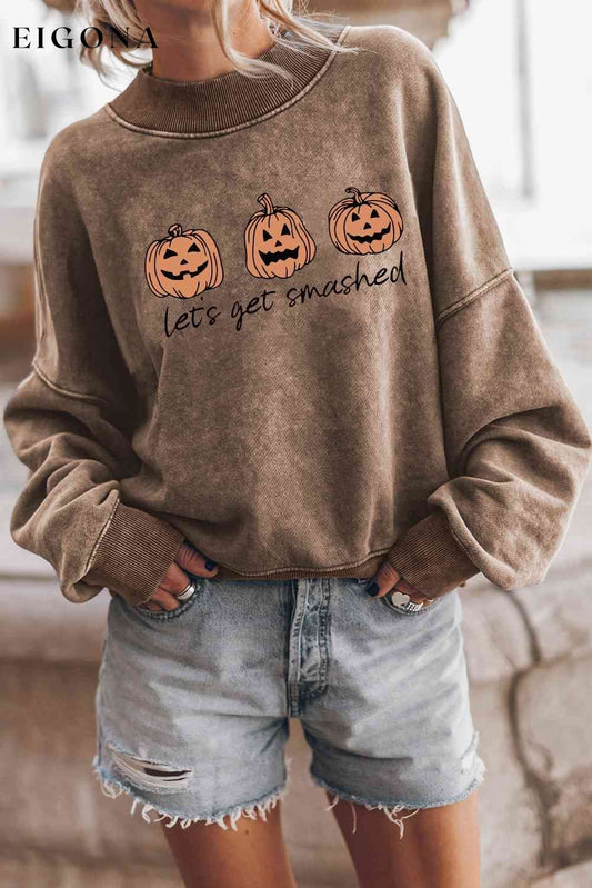 LET'S GET SMASHED Graphic Sweatshirt Camel clothes halloween halloween sweaters Ship From Overseas sweater sweaters SYNZ