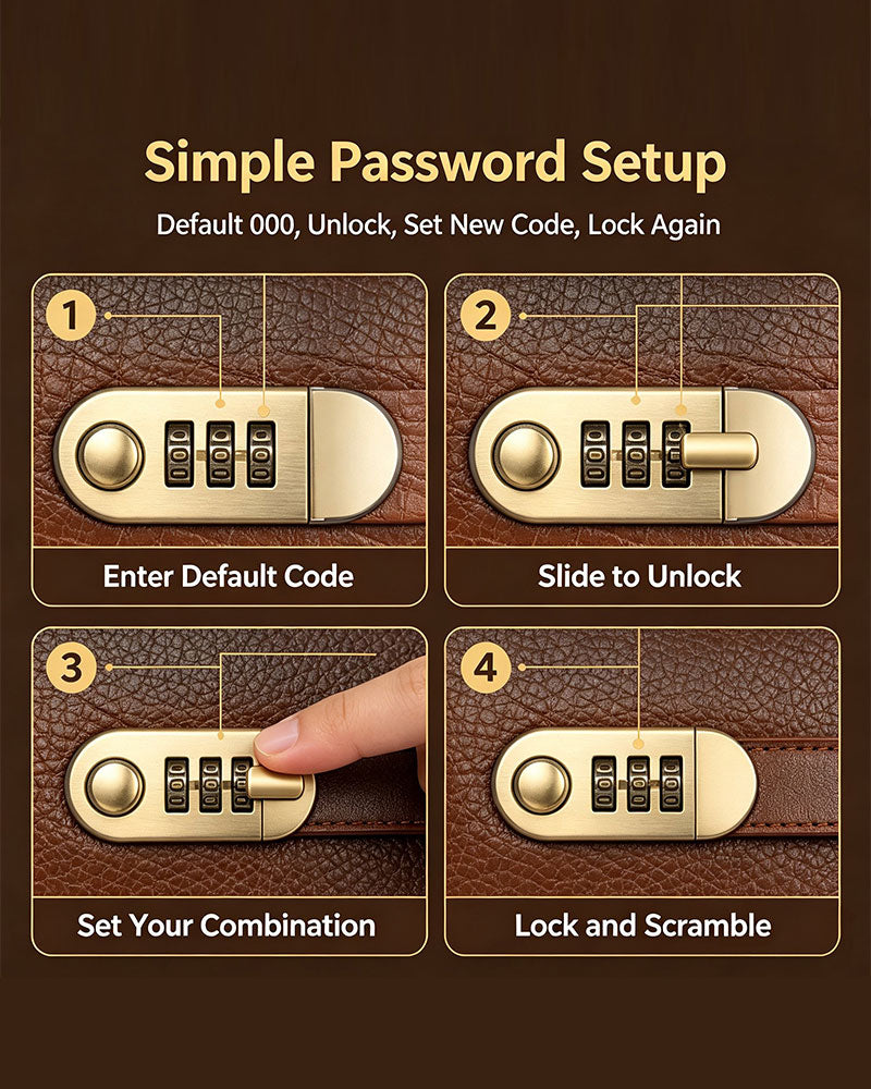 Combination Lock Cash Book 2024 f/w accessories spring summer