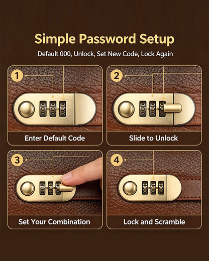 Combination Lock Cash Book 2024 f/w accessories spring summer