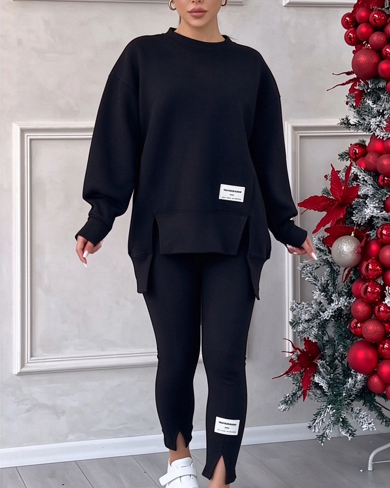 Printed Sweatshirt And Sweatpants Set 2024 f/w sets