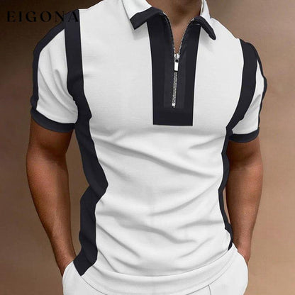 Men's Casual Printed Short Sleeve POLO T-Shirt men