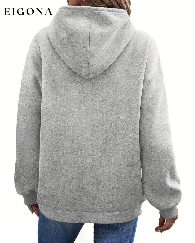 Hooded Sweatshirt with Pockets 2023 f/w 23BF cardigans Clothes hoodies & sweatshirts spring Tops/Blouses