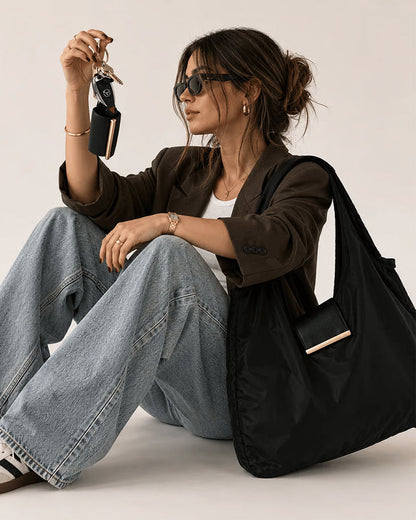 Charm Transformable Bag – Stylish Vegan Leather Tote & Keychain Charm