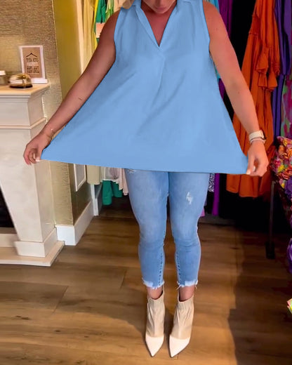 Ermeløse jakkeslag rynket topp