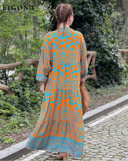 Premium printed casual long dress 23BF Casual Dresses Clothes Dresses Spring Summer