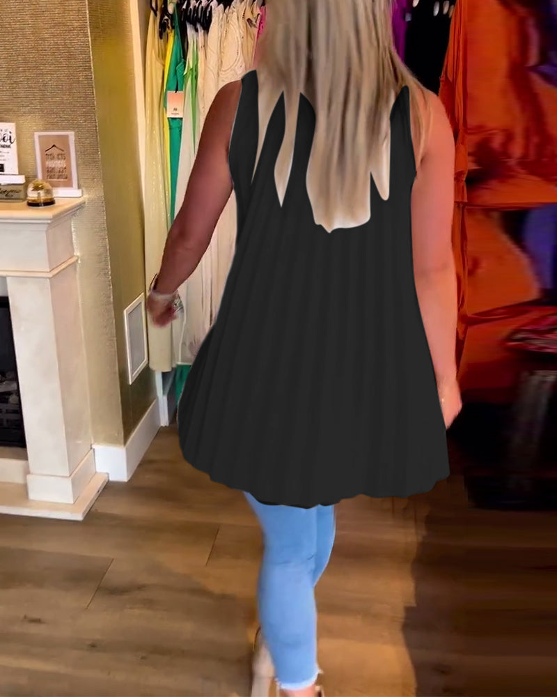 Ermeløse jakkeslag rynket topp