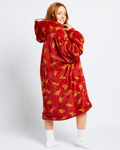 Cute Pizza Loose Blanket Hoodie 2024 f/w Blanket Hoodies