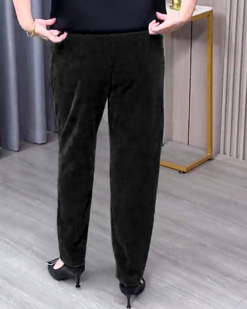 Solid Color Stretch Skinny Pants