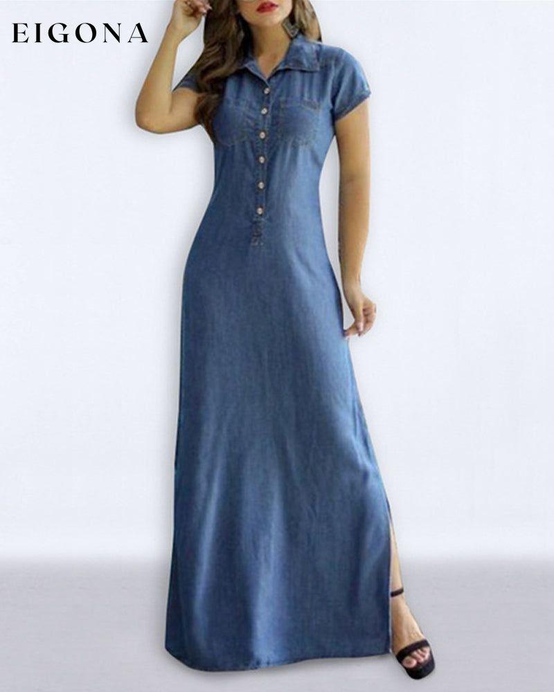 Faux Denim Dress 23BF Casual Dresses Clothes Dresses Spring Summer