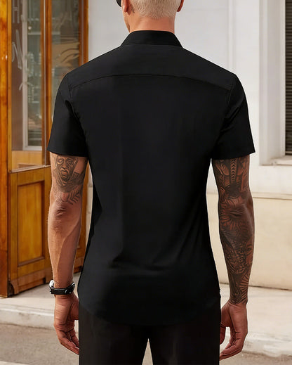 Men's Stretch Short Sleeve Dress Shirts
