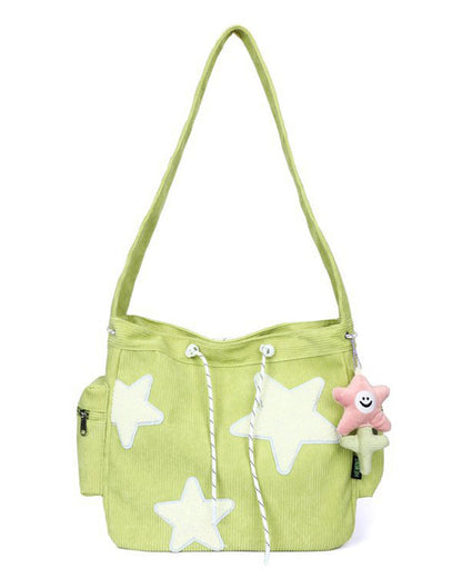 Cute girl five-pointed star crossbody bag