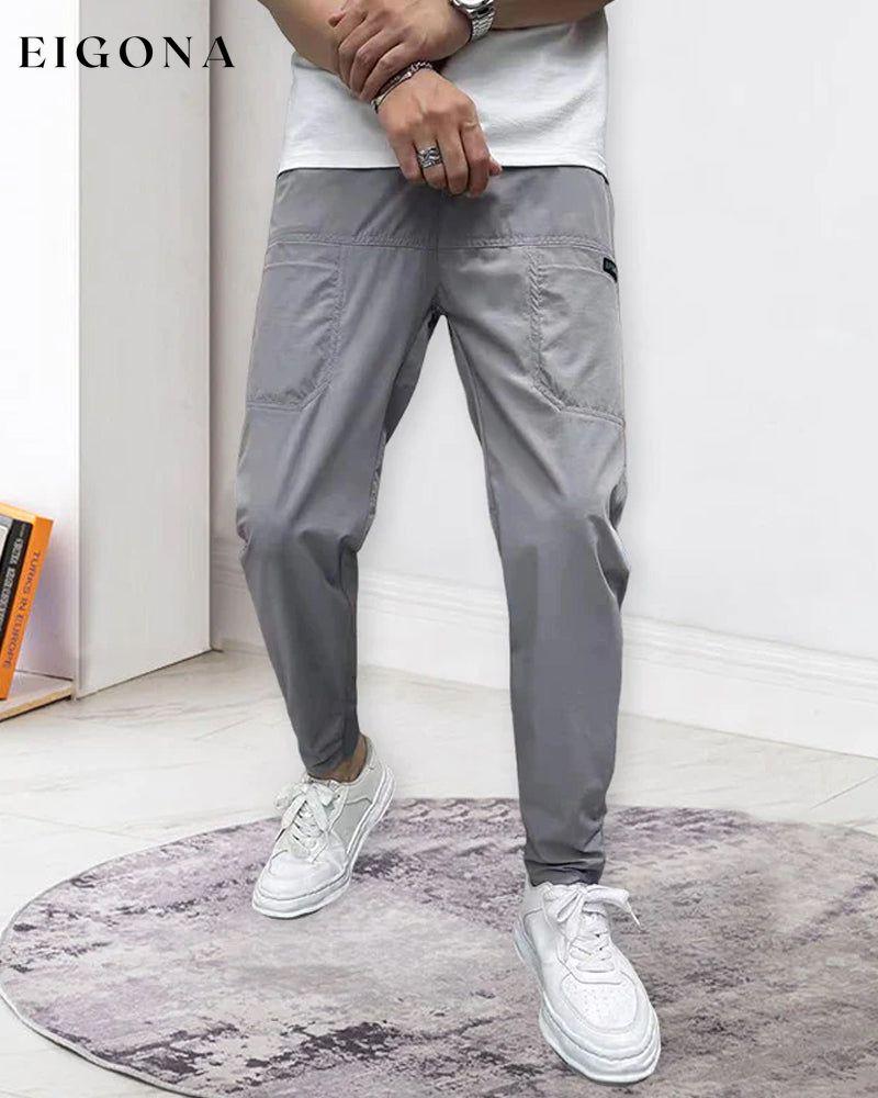 Men's High Stretch Multi-pocket Skinny Cargo Pants 23BF Pants man Spring Summer