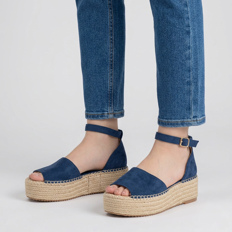Cassandra | Orthopedic Espadrille Shoes Comfortable Supportive Summer Women Blue comfortable espadrilles women orthopedic espadrilles summer shoes supportive sandals walking shoes women