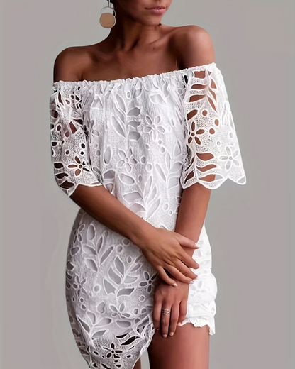 One Shoulder Hollow Dress