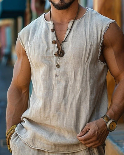 Men's Casual Solid Color Tank Top