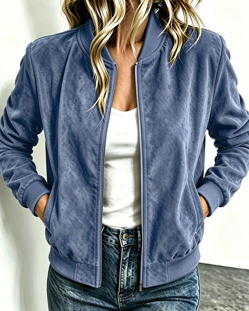 Solid Color Long Sleeve Coat