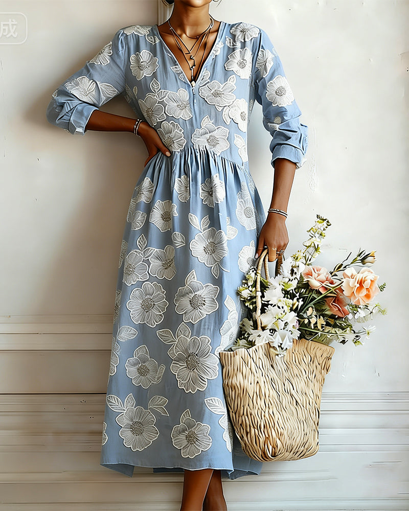 Floral Print Vacation Dress